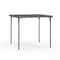 Flash Furniture Square Folding Table, 34" W, 34" L, 28.5" H, Plastic Top, Grey DAD-LF-86-DG-GG - alternate 1